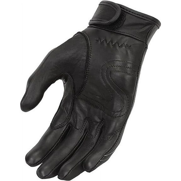 First Mfg Co - Inferno - Women's Motorcycle Biker Riding Purple Black Leather Gloves - Large - Gel Padding