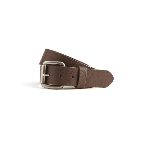 First Mfg Co - Leather Belt for Men, Work Belt for Men Heavy Duty, Daily Wear for Jeans Pants, Top Notch Material Perfect Fit (Brown B16002-40)