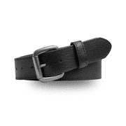 First Mfg Co - Motorcycle Biker Riding Concealment Leather Belt for Men, Work/Daily Wear Belt for Men Black B16006-58