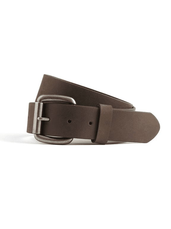 - Leather Belt for Men, Work Belt for Men Heavy Duty, Daily Wear for Jeans Pants, Top Notch Material Perfect Fit (Brown B16000-34)