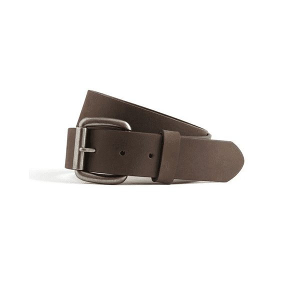 First Mfg Co - Leather Belt for Men, Work Belt for Men Heavy Duty, Daily Wear for Jeans Pants, Top Notch Material Perfect Fit (Brown B16000-54)