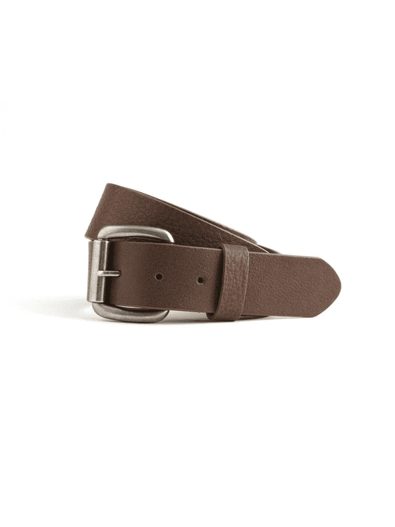- Leather Belt for Men, Work Belt for Men Heavy Duty, Daily Wear for Jeans Pants, Top Notch Material Perfect Fit (Brown B16002-58)