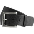 thumbnail image 1 of First Mfg Co Men’s Leather Belt, Genuine Leather Casual Dress Belt, Classic Style, Adjustable Fit – Black Size 52, 1 of 2