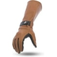 thumbnail image 1 of First Mfg Co - Phenom - Men's Motorcycle Biker Riding Black Whiskey Leather Gloves - Extra Large - Touch Screen Support Windproof, 1 of 4