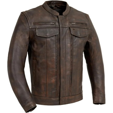 First Mfg Men's Motorcycle Rain Suit - Waterproof Ripstop Riding Gear With Reflectivity