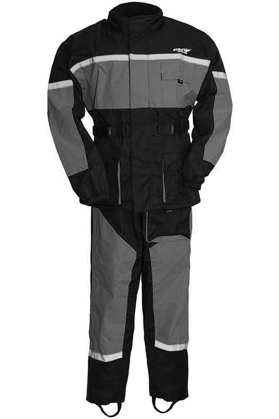 - Rain Suit - Men's Motorcycle Biker Riding Ripstop Rain Suit - 6XL