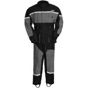 First Mfg Co - Rain Suit - Mens Motorcycle Biker Riding Ripstop Rain Suit - Large