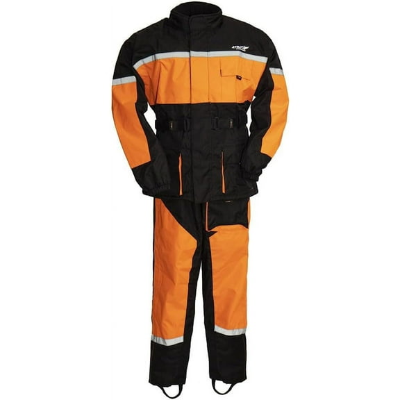 First Mfg Co - Rain Suit - Men's Motorcycle Biker Riding Ripstop Rain Suit - Small