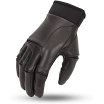 First Mfg Co - Raptorex - Men's Motorcycle Biker Riding Black Leather Gloves - 2X Large - Vented