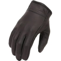 First Mfg Co - Roadway - Men's Motorcycle Biker Riding Black Leather Gloves - 5X Large - Lightweight