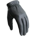 thumbnail image 1 of First Mfg Co - Roper BF10 Edition - Men's Motorcycle Biker Riding Black Perforated Leather Gloves - Extra Small - Touch Screen Support, 1 of 2