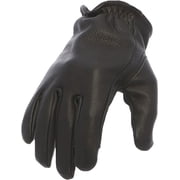 First Mfg Co - Roper - Mens Motorcycle Biker Riding Black Leather Gloves - Touch Screen Support