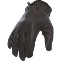 First Mfg Co - Roper - Men's Motorcycle Biker Riding Black Leather Gloves - Touch Screen Support