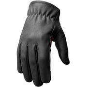 First Mfg Co - Roper - Mens Motorcycle Biker Riding Leather Gloves Black Red