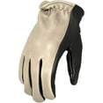 thumbnail image 1 of First Mfg Co - Roper - Men's Motorcycle Biker Riding Oilsand Black Leather Gloves - Touch Screen Support, 1 of 2