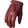 thumbnail image 1 of First Mfg Co - Roper - Men's Motorcycle Biker Riding Oxblood Leather Gloves - Touch Screen Support, 1 of 2