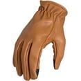 thumbnail image 1 of First Mfg Co - Roper - Men's Motorcycle Biker Riding Whiskey Leather Gloves - Touch Screen Support, 1 of 1