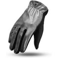 thumbnail image 1 of First Mfg Co - Roper - Women's Motorcycle Biker Riding Leather Gloves - Silver - Large, 1 of 2