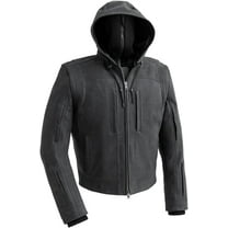 First Mfg Co - Rybak - Men's Motorcycle Biker Riding Grey Leather Jacket - 2X Large