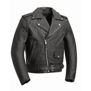 First Manufacturing Mens Superstar Motorcycle Jacket Black XL