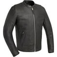 thumbnail image 1 of First Mfg Co - Titan - Men's Motorcycle Biker Riding Black Leather Jacket - 3X Large, 1 of 5