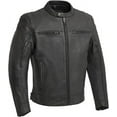 thumbnail image 1 of First Mfg Co - Top Performer - Men's Motorcycle Biker Riding Black Leather Jacket - 2X Large - Zip Out Thermal Liner Action Back Side Tabs, 1 of 5