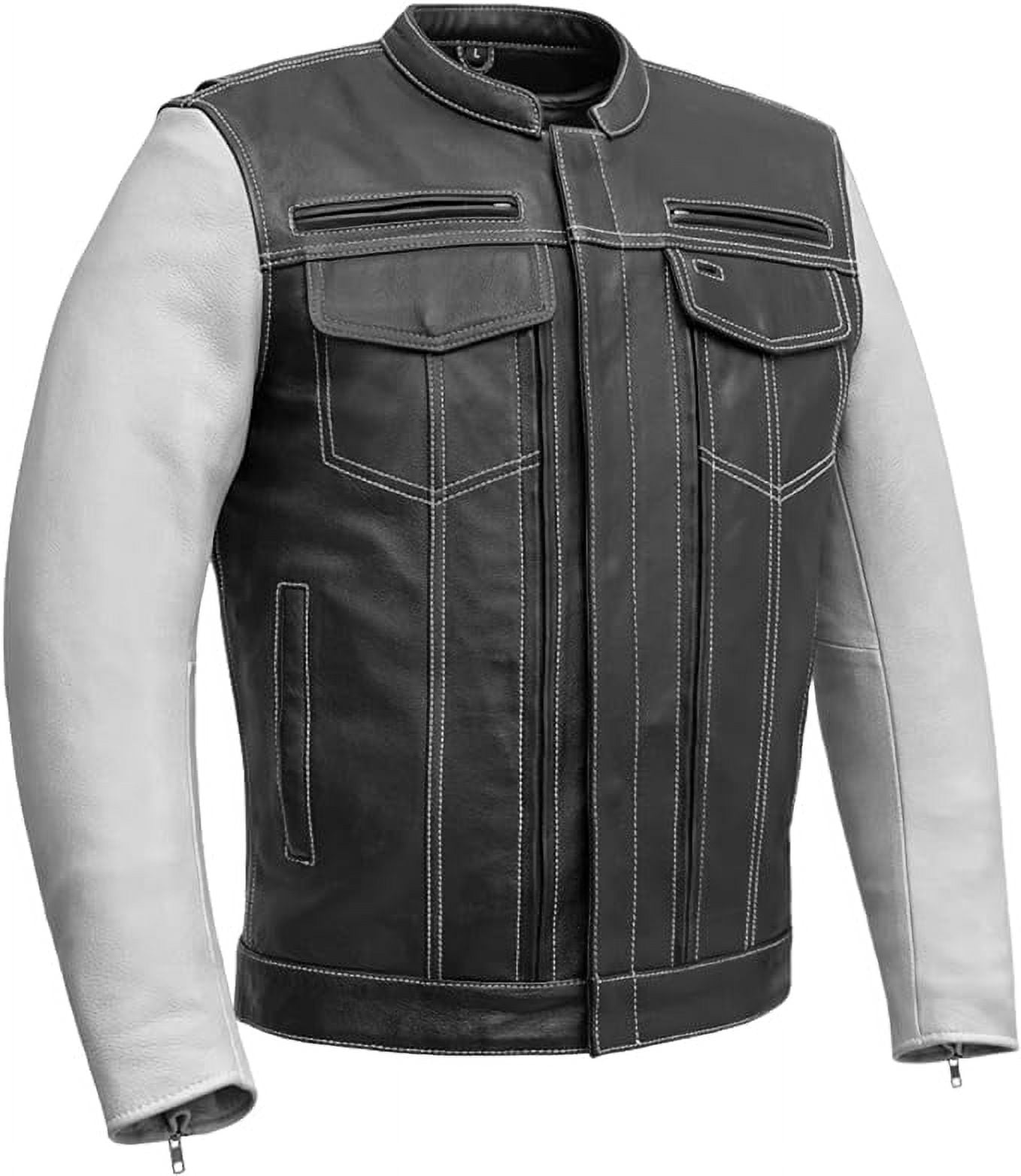 First Mfg Co Vincent Men's Motorcycle Biker Riding Black White