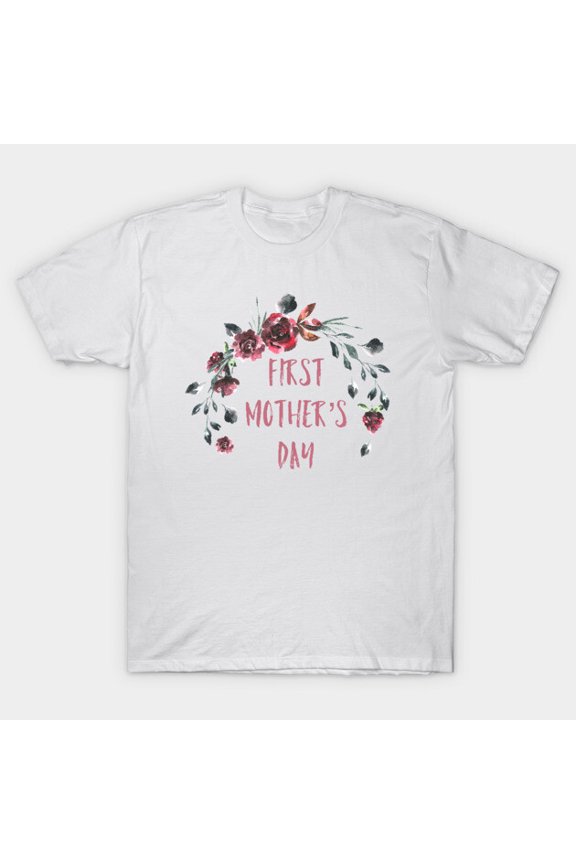 First Mother's Day Funny New Mom Retro Parent Holiday Celebration Graphic - Last-Minute Gift H214 Unisex T-Shirt, Up to 5XL