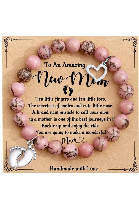 First Mother's Day Gifts for New Mom, New Mom Gifts for Women, First Time Mommy Mama To Be Bracelet