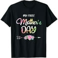 thumbnail image 1 of First Mother's Day Shirt Women Mom Pregnancy T-Shirt, 1 of 4