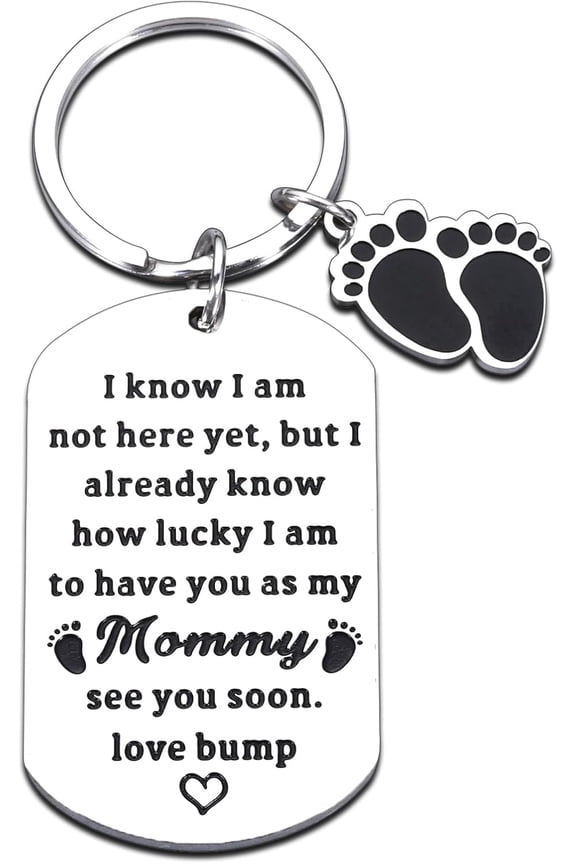 First Mothers Day Gifts for Mom Women New Mom Keychain, Expectant Mother Gifts Mother to Be Gifts for First Time Mom from Husband, Soon to Be Mom Gifts Baby Announcement Keychain, Baby Shower Gifts