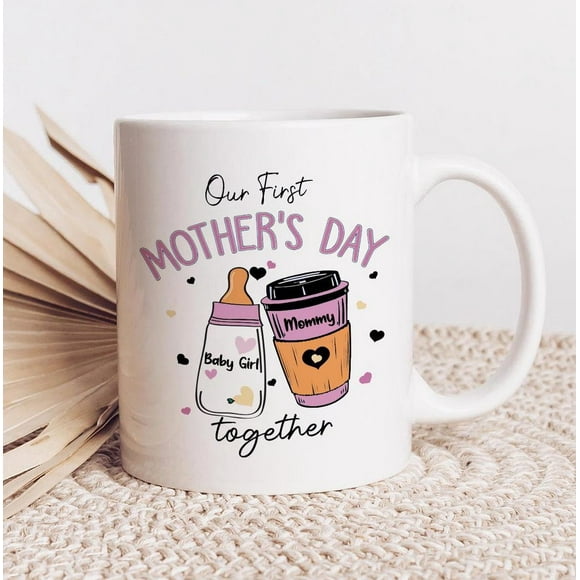First Mothers Day Mug 2025, Our First Mothers Day Mug, New Mommy Gift, Mothers Day Matching Mug, Mom Girl Baby Mug, Mom Boy Mug