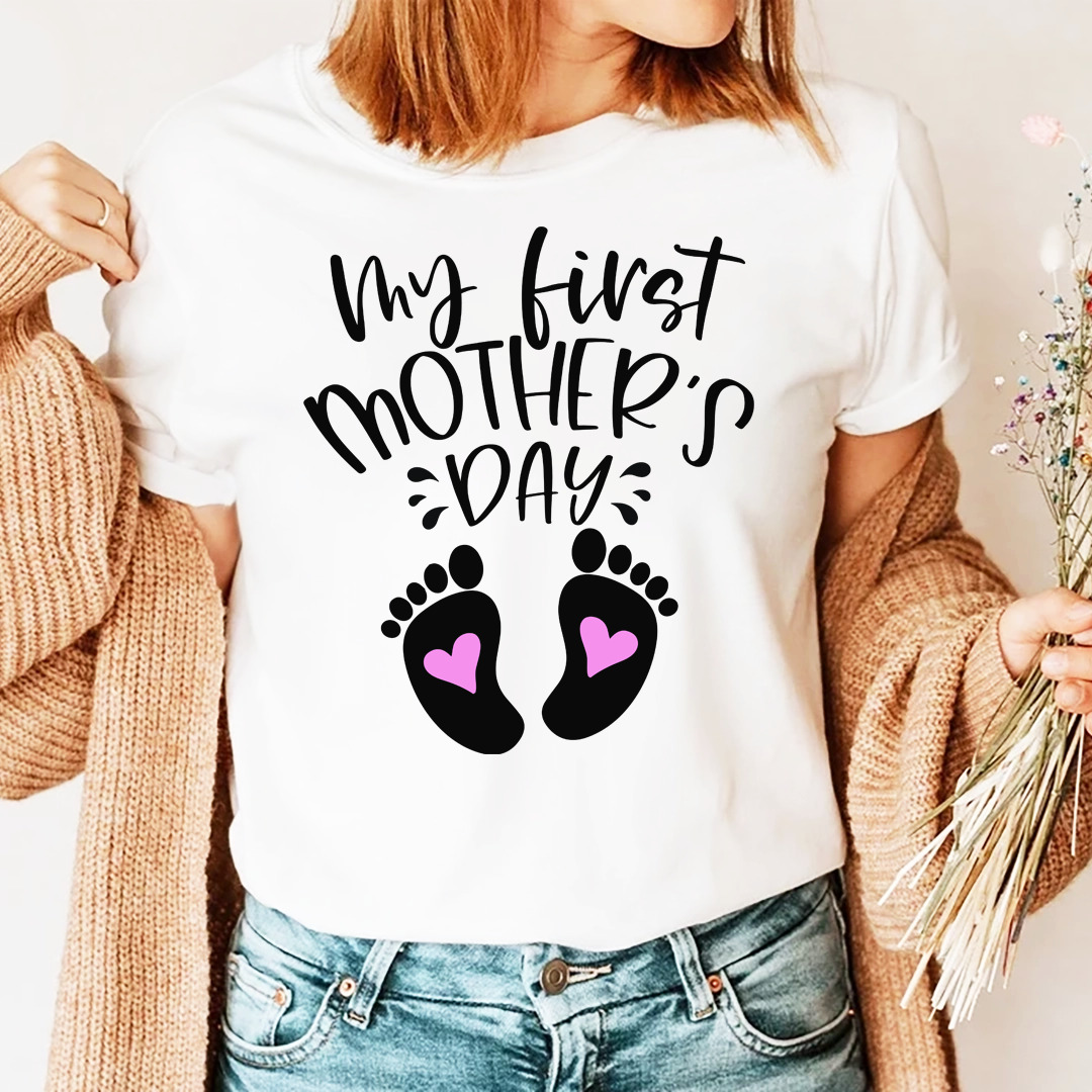 First Mothers Day Shirt, Mother's Day Baby Boy Girl Twins, Mother's Day