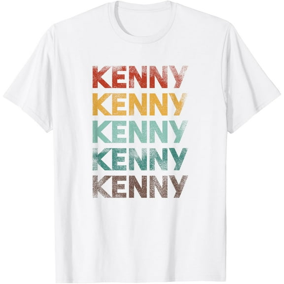 First Name Kenny Vintage 80s Style T-Shirt