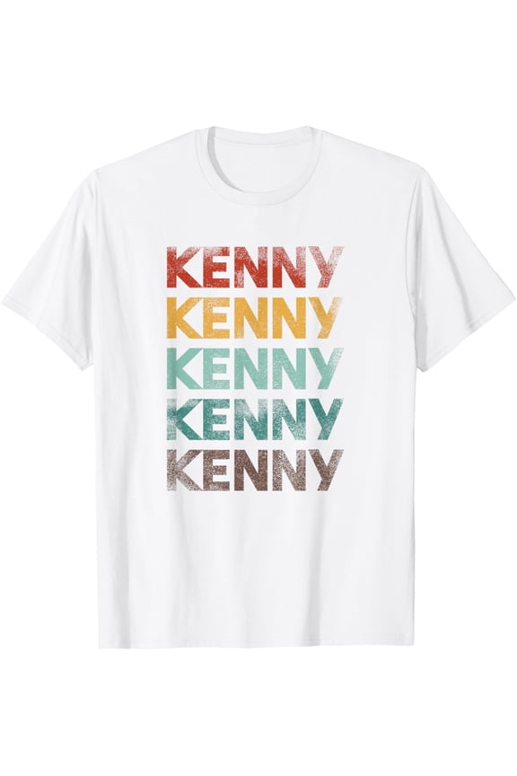 First Name Kenny Vintage 80s Style T-Shirt
