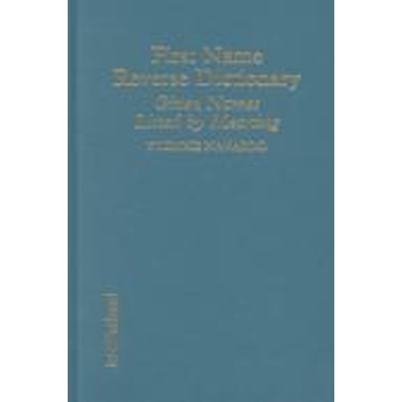 Pre-Owned First Name Reverse Dictionary: Given Names Listed by Meaning Hardcover Yvonne Navarro