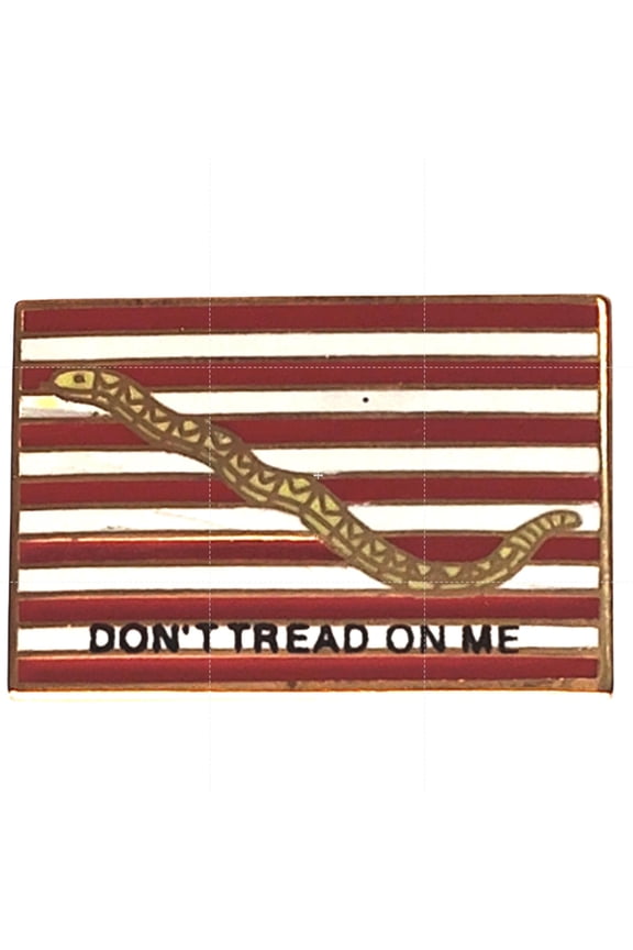 First Navy Jack Dont Tread on Me Novelty Hat Lapel Pin 7/8" 1/2"
