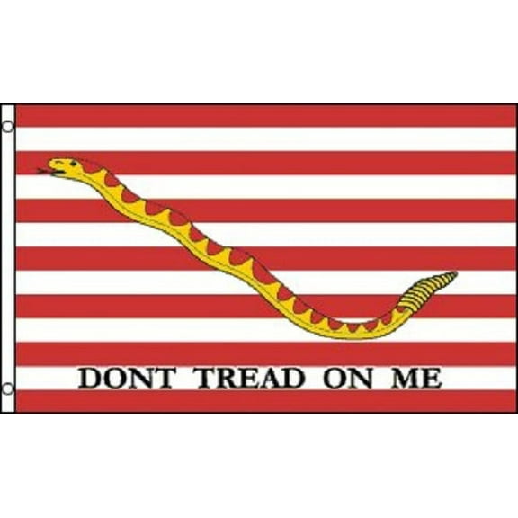 First Navy Jack Flag United States Navy Pennant Dont Tread on Me Banner 3x5 New