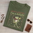 thumbnail image 1 of “First Of All Jesus Thinks I’m A Delight” Frog Unisex T-Shirt – Funny Christian Frog Graphic Tee, Faith Based Retro Shirt for Men Women, 1 of 5