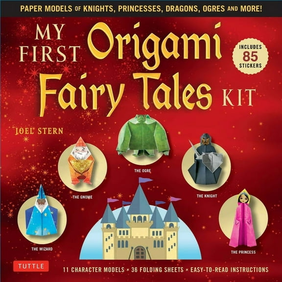 My First Origami Fairy Tales Kit: Paper Models of Knights, Princesses, Dragons, Ogres and More! (Includes Folding Sheets, Easy-To-Read Instructions, Story Backdrops, 85 Stickers) (Other)