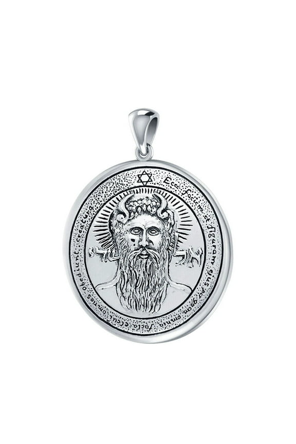 First Pentacle of the Sun Seal of Solomon 925 Sterling Silver Pendant Jewelry