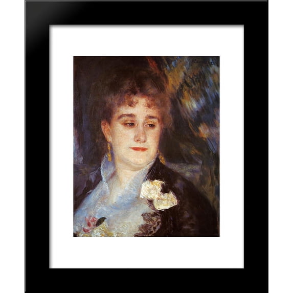 First Portrait of Madame Georges Charpeitier 20x24 Framed Art Print by Renoir...