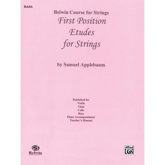 Pre-Owned First Position Etudes for Strings: Bass (Paperback 9780757979187) by Samuel Applebaum