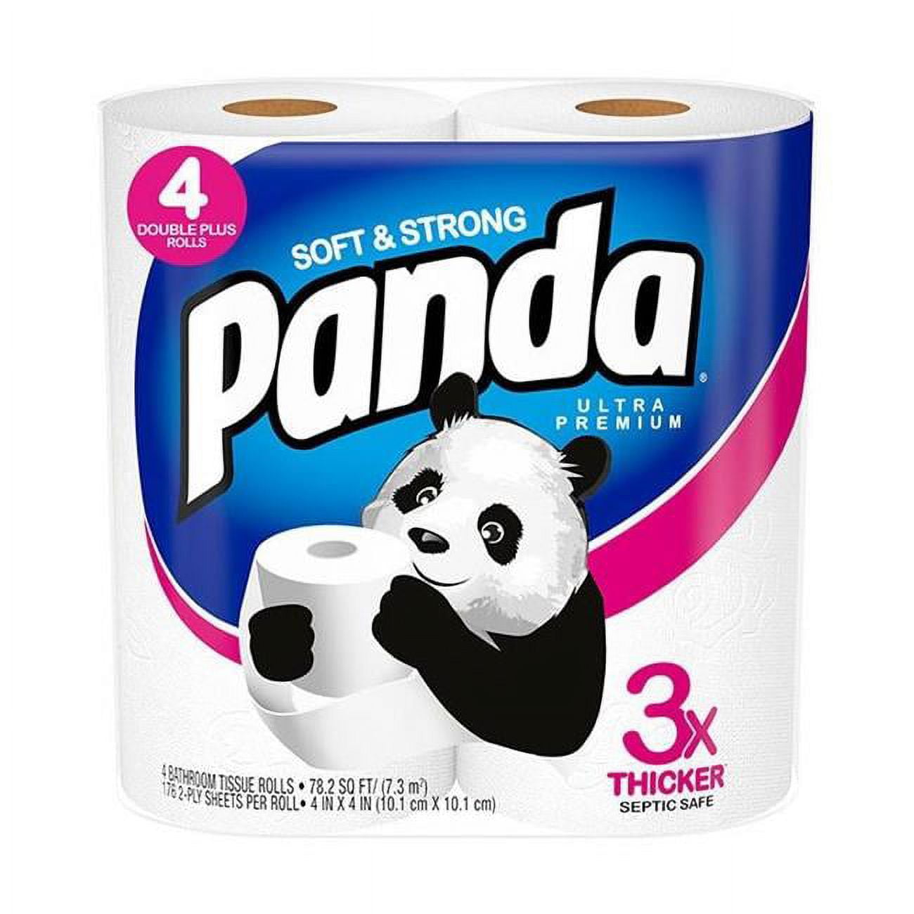 First Quality Tissue 10002974 4 x 4 in. 2Ply Panda Bath Tissue, White