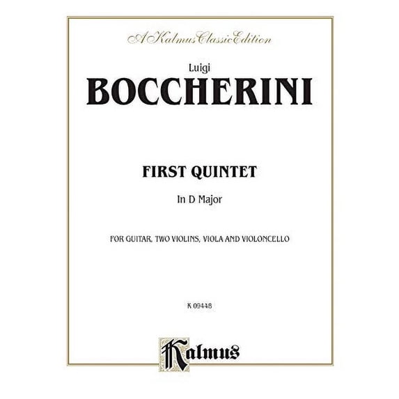 First Quintet in D Major: For Guitar, Two Violins, Viola, and Cello