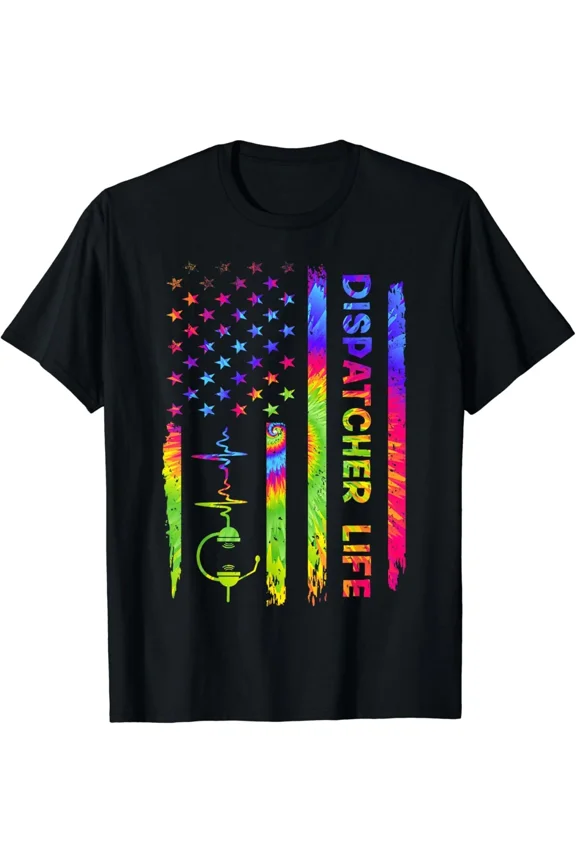First Responder Dispatcher Support Hero Service Pride Graphic Unisex T-Shirt, up to size 5XL