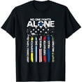 thumbnail image 1 of First Responders American Thin Line Police Fire Military EMS T-Shirt, 1 of 4