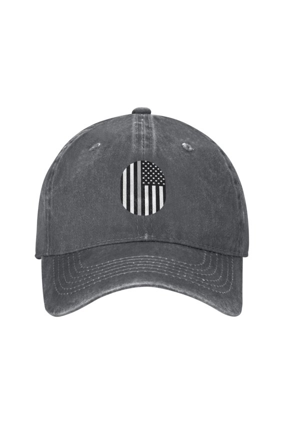 First Responders Flag Unisex Adult Washed Denim Cotton Sport Outdoor Baseball Cap Adjustable Cowboy Baseball Hat