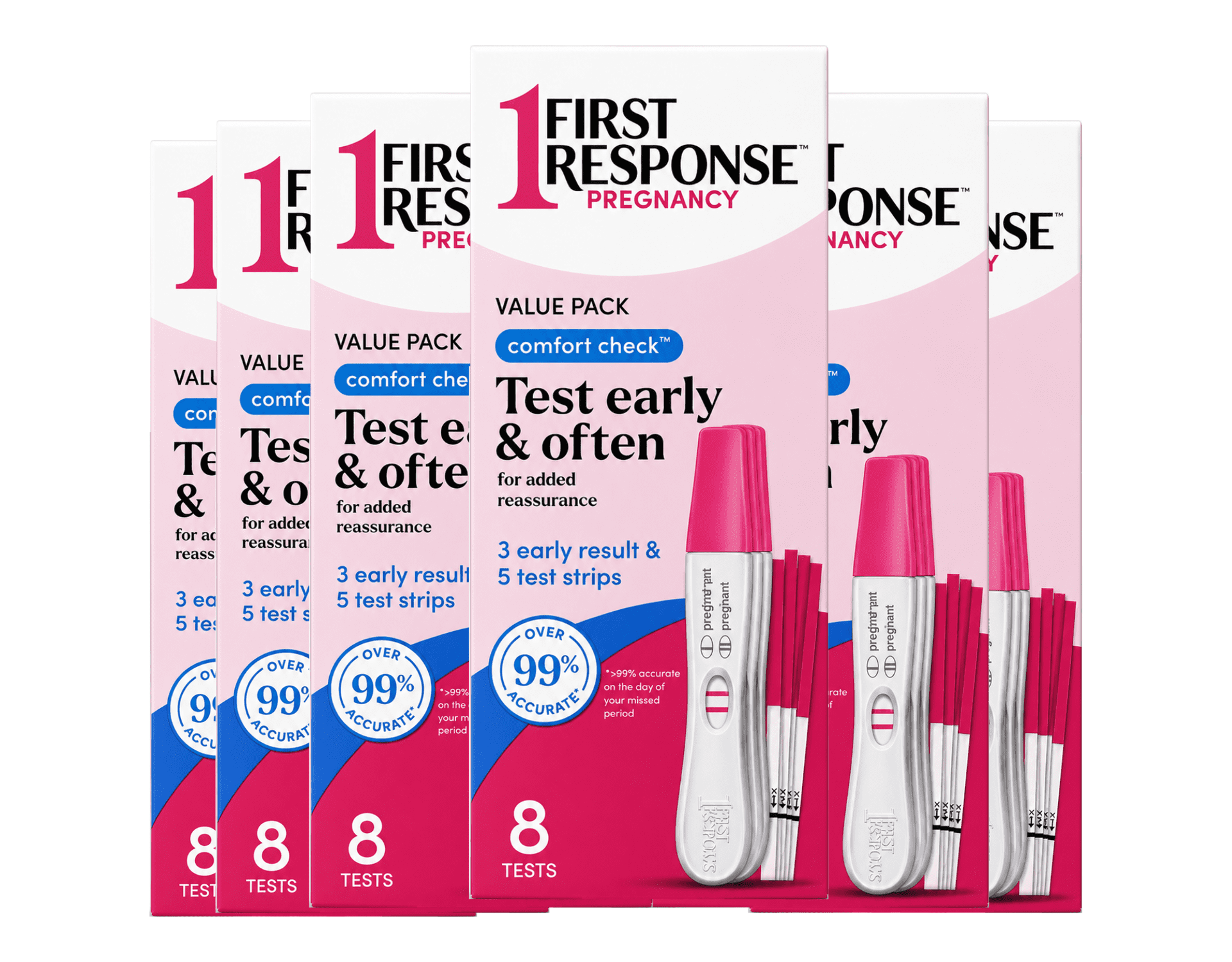 First Response Comfort Check Pregnancy Test, 8 Count – Early Result ...