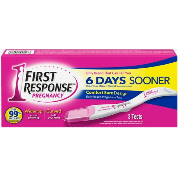 First Response Comfort Sure Design, Curved Pregnancy Test 3 Ea (Pack of 2)